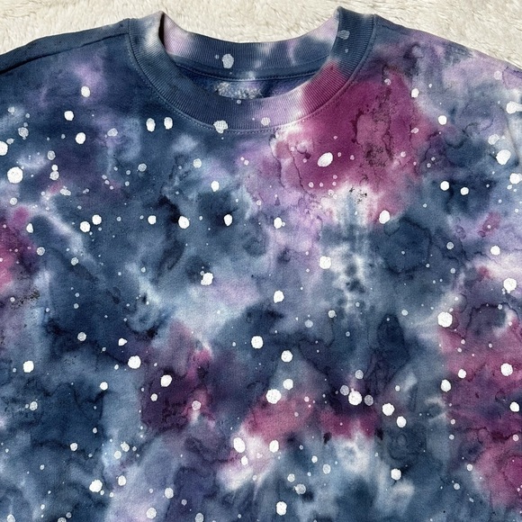 NWOT Talentless Space Dye Crewneck Pullover Sweatshirt Unisex S - Picture 3 of 9